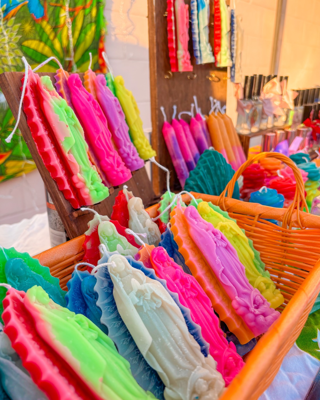 Seasonal Nossa Senhora market candles