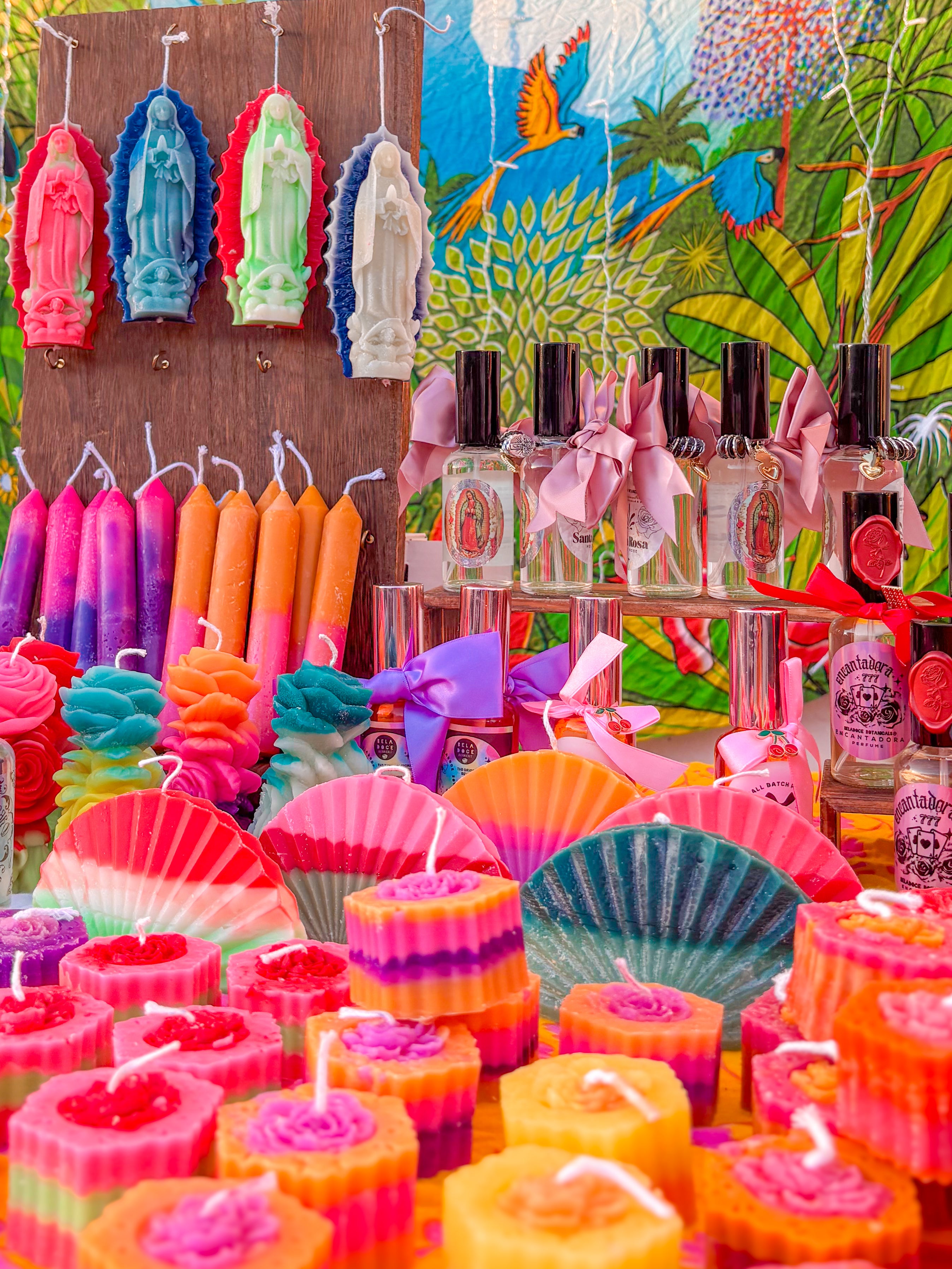 Seasonal Nossa Senhora market candles