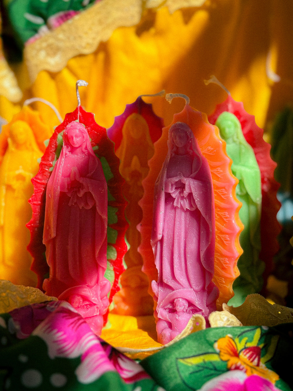 Seasonal Nossa Senhora market candles