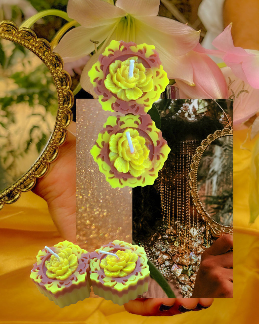 Rose Votive Intention Candle Sets