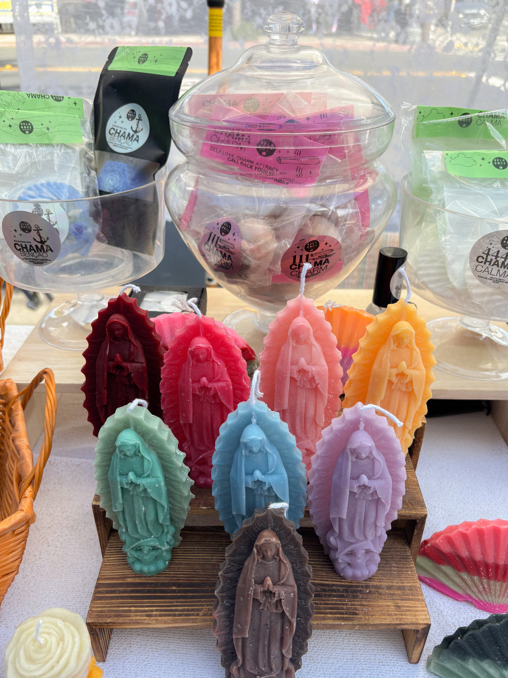 Seasonal Nossa Senhora market candles