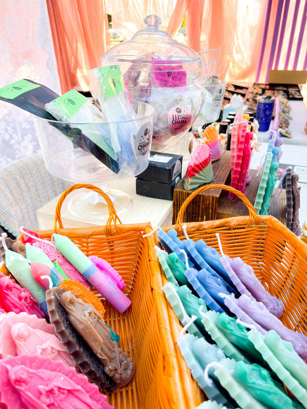 Seasonal Nossa Senhora market candles