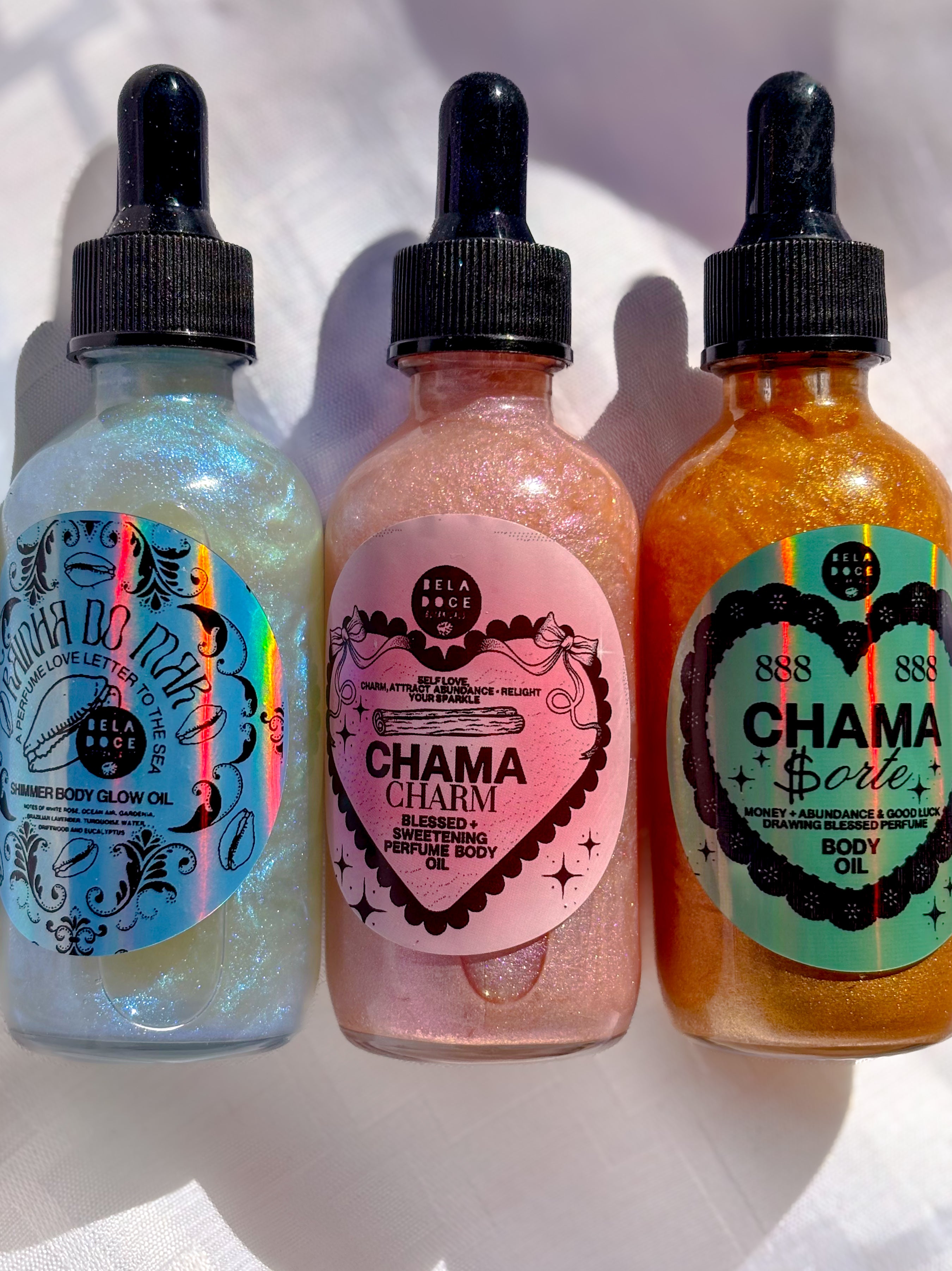 Blessed Perfume Shimmer Oil Trio