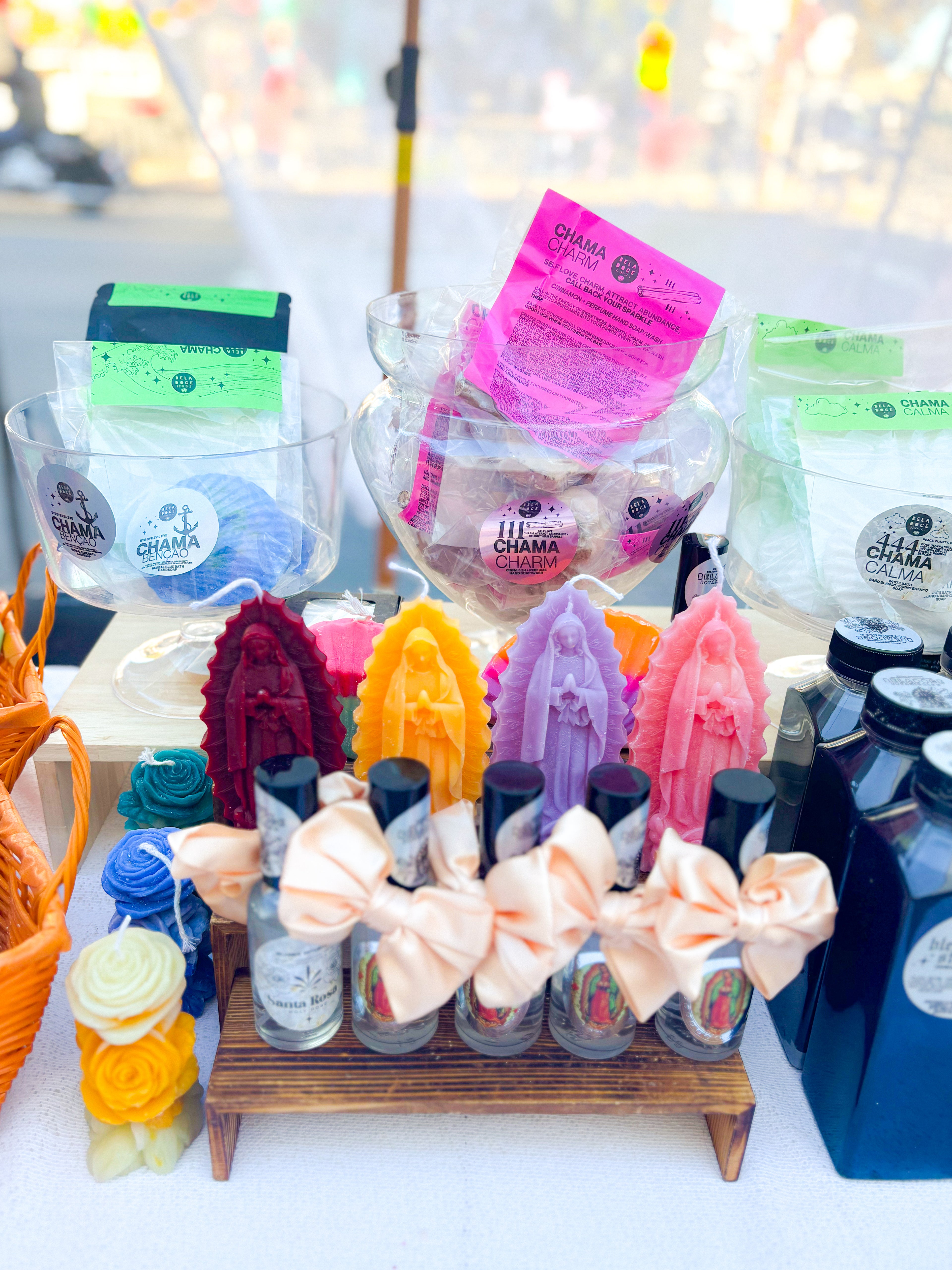 Seasonal Nossa Senhora market candles