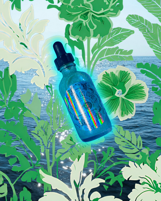 Rainha do Mar Iridescent Blue Shimmer Glow Oil