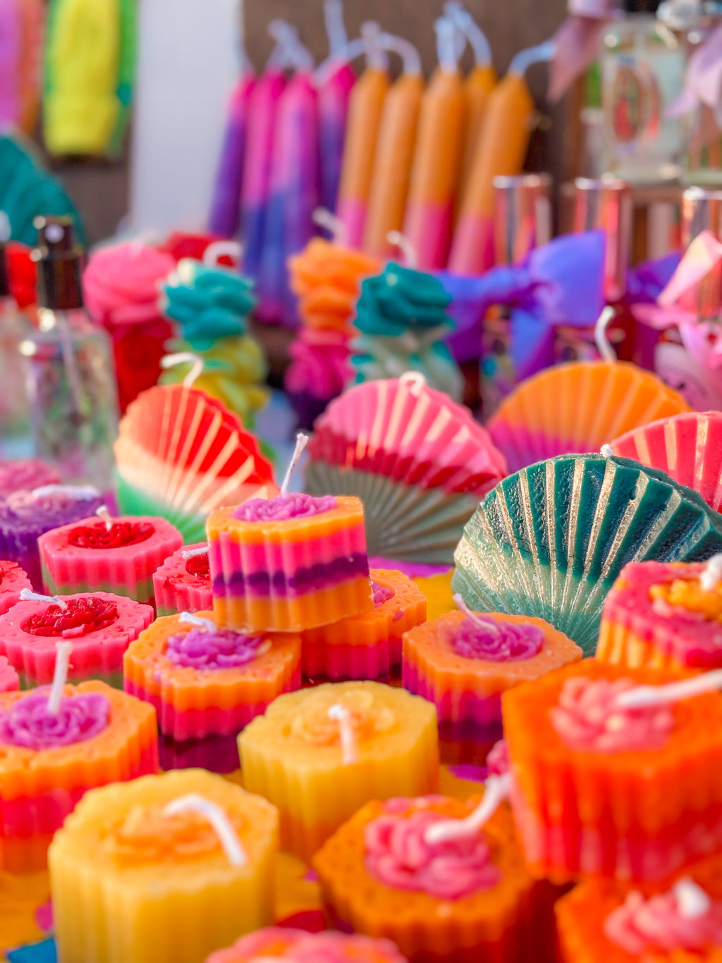 Seasonal Nossa Senhora market candles