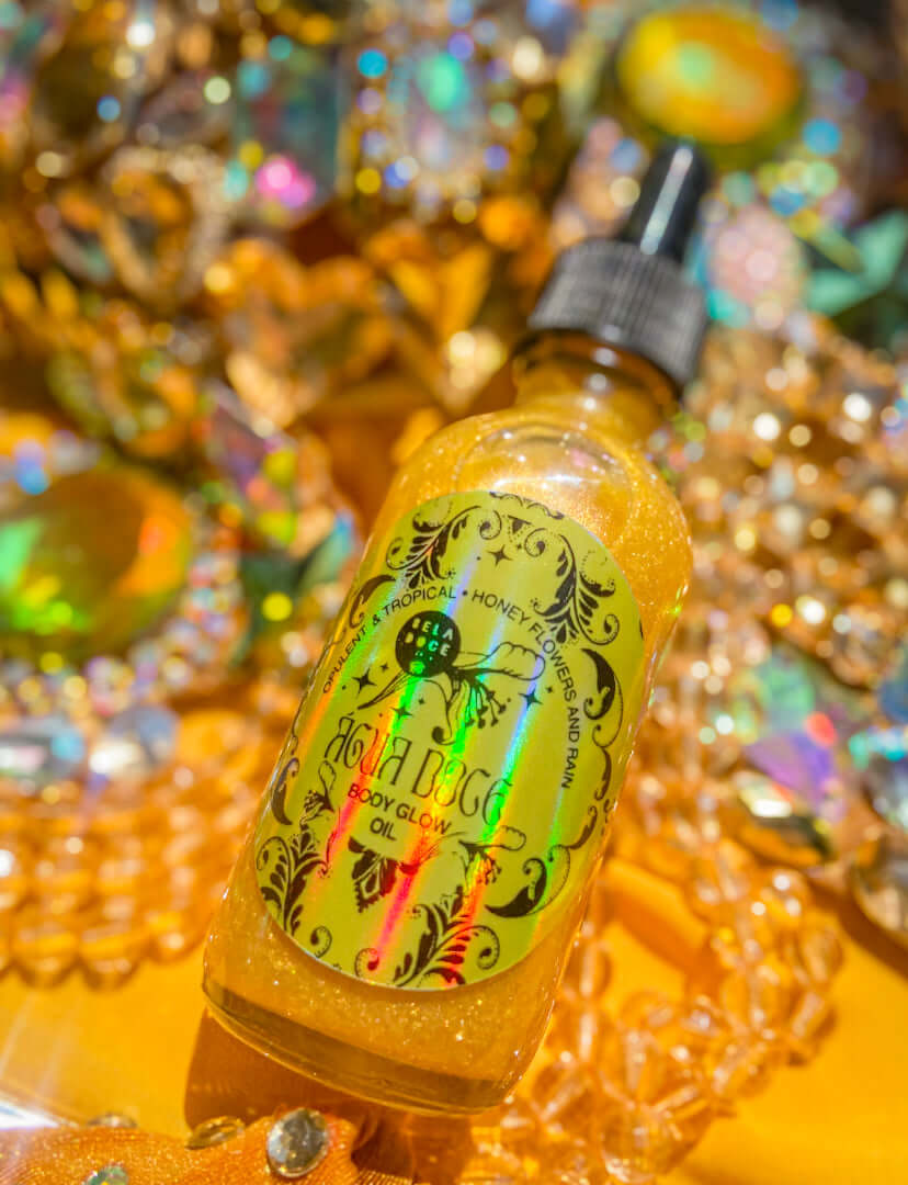 Agua Doce Liquid Gold Body Glow Shimmer Oil