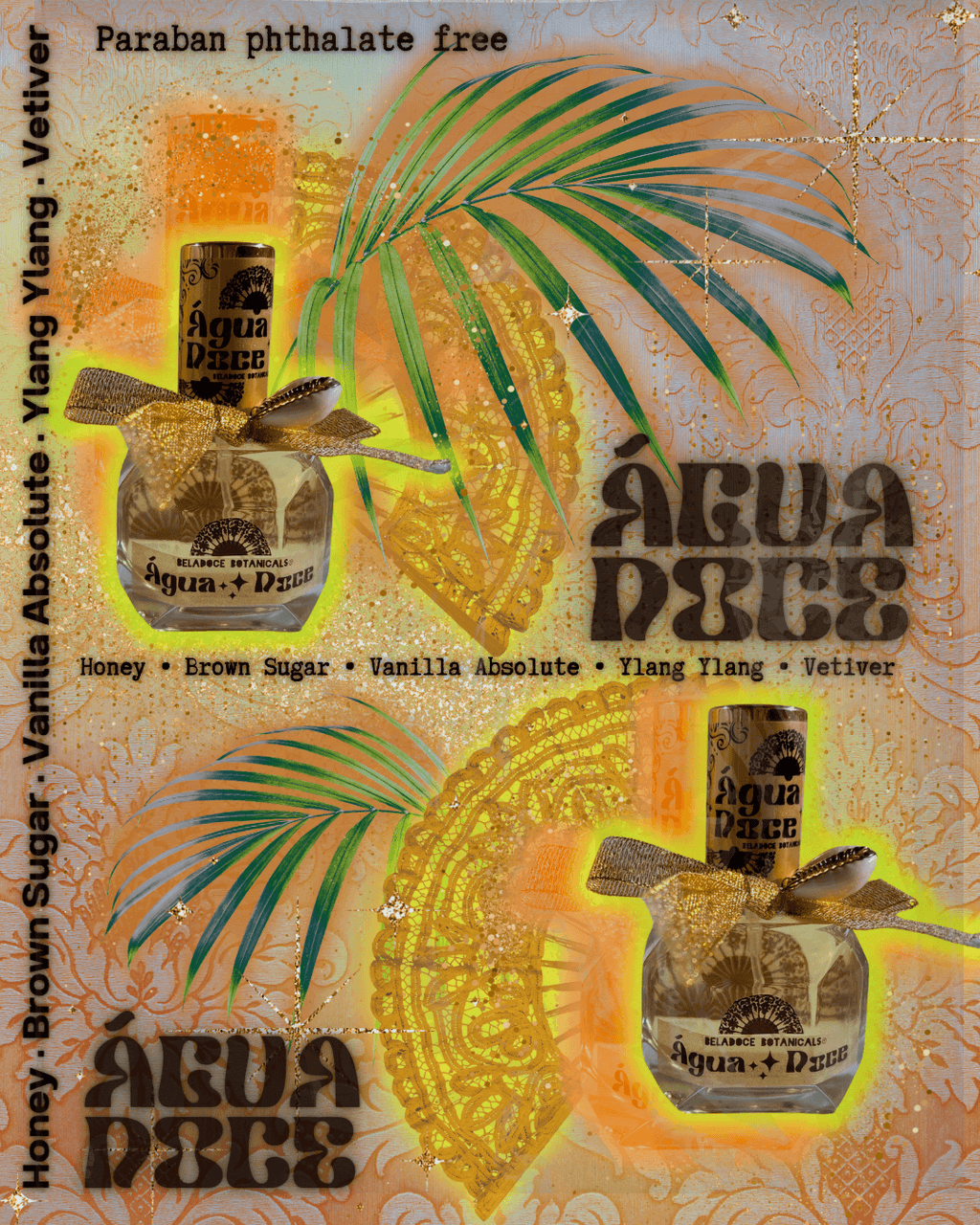 Divine Shine Água Doce Perfume + Bath Body Gift Set