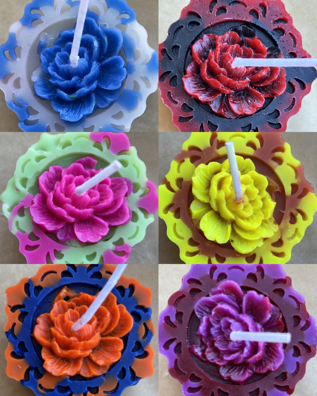 Rose Votive Intention Candle Sets