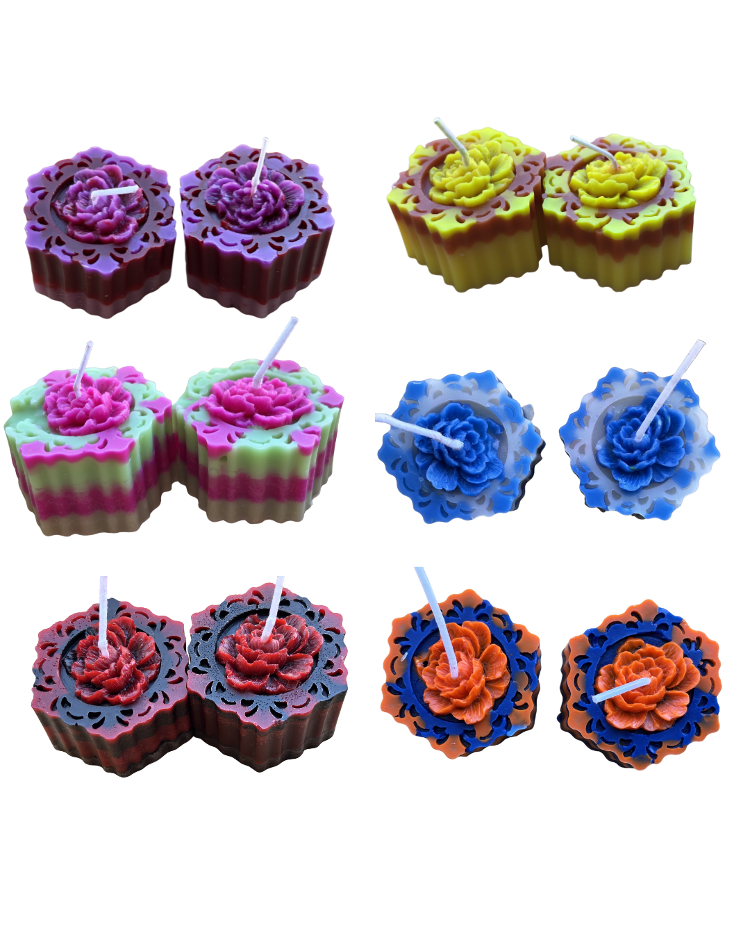 Rose Votive Intention Candle Sets