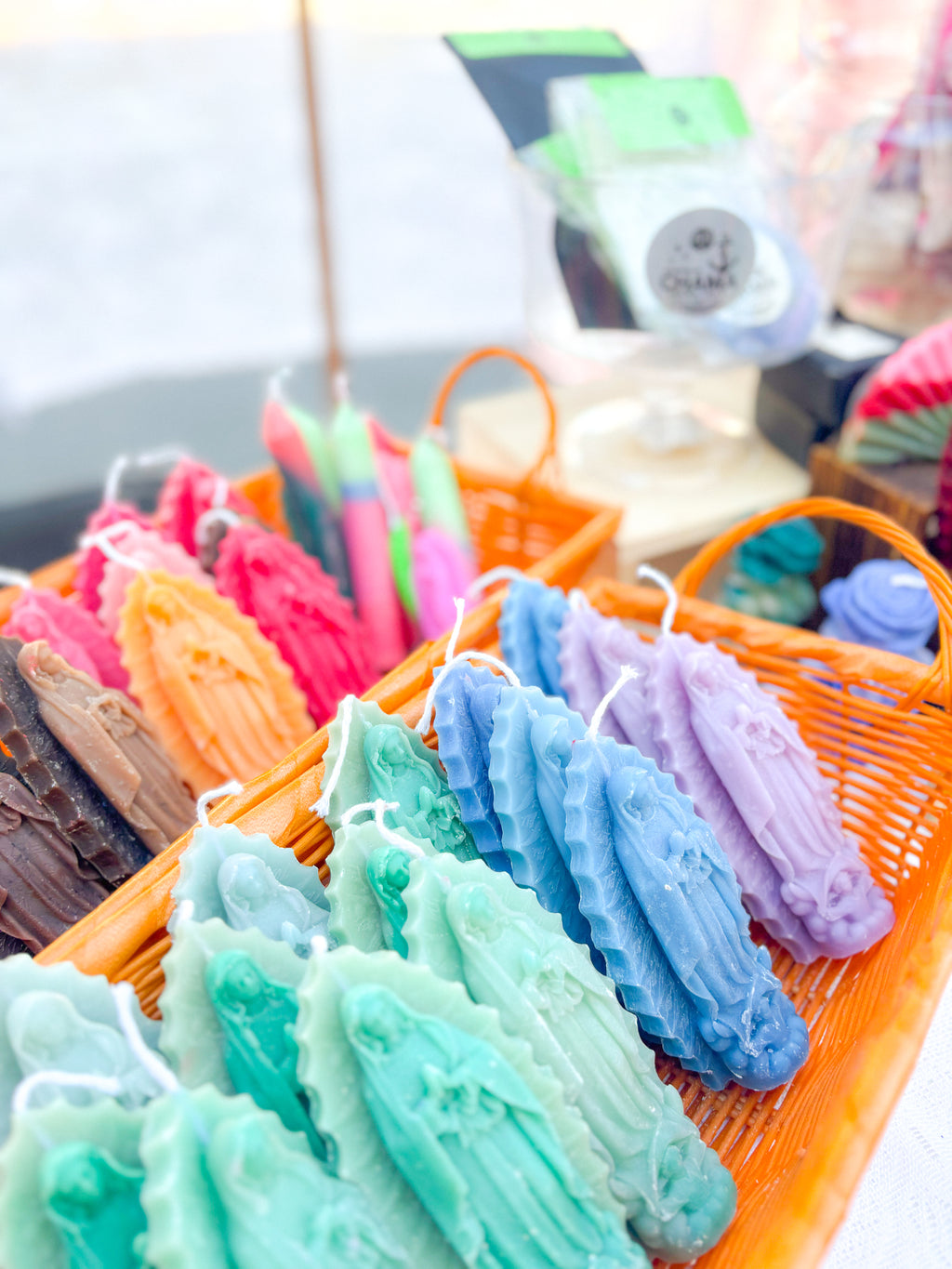 Seasonal Nossa Senhora market candles