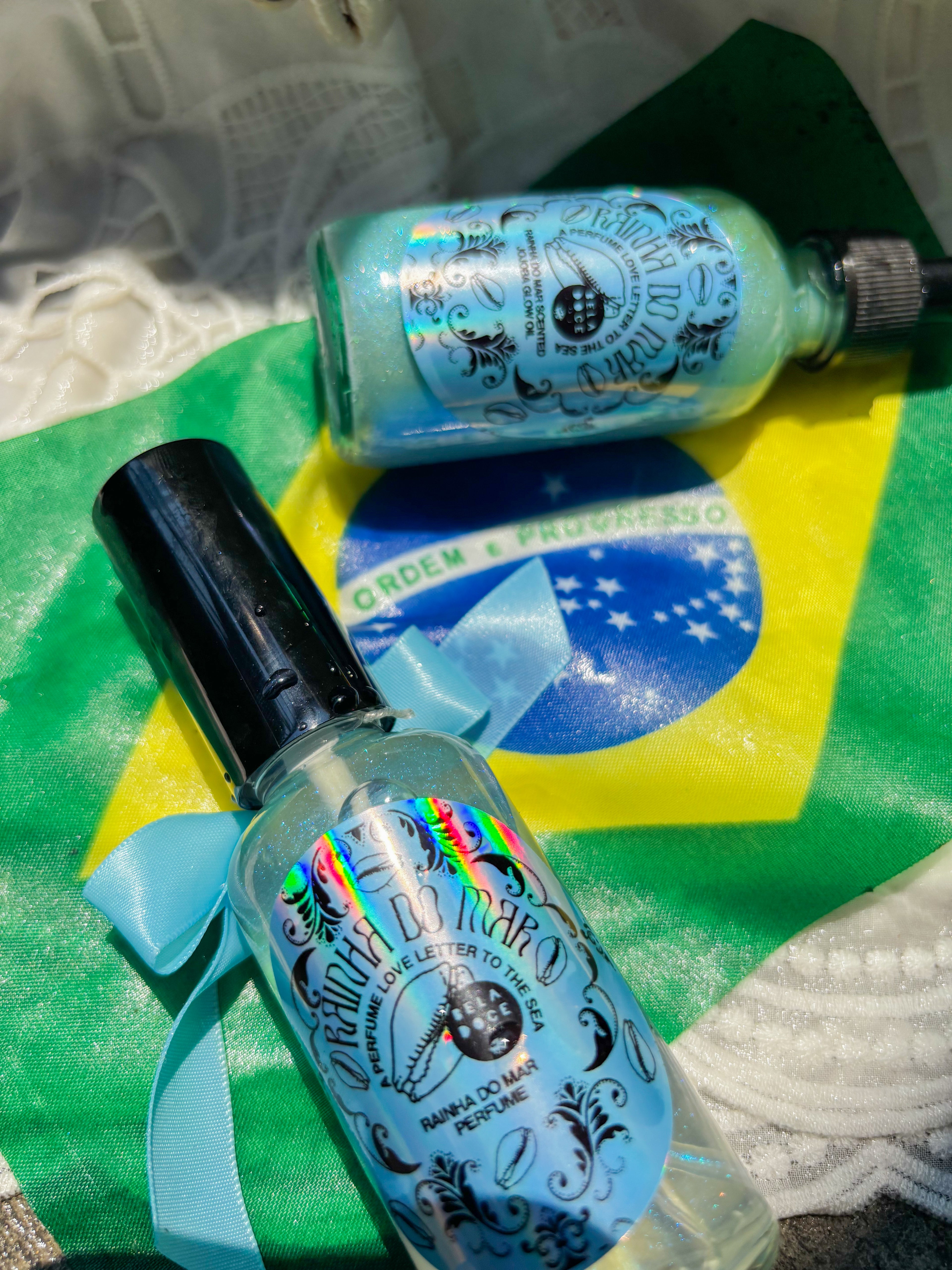 Rainha do Mar Iridescent Blue Shimmer Glow Oil