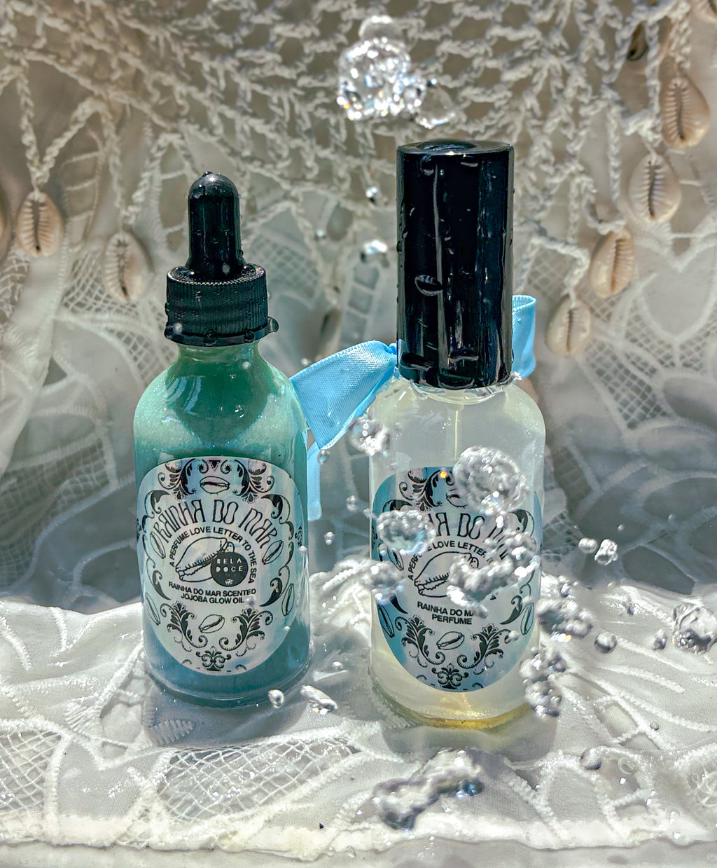 Rainha do Mar Iridescent Blue Shimmer Glow Oil
