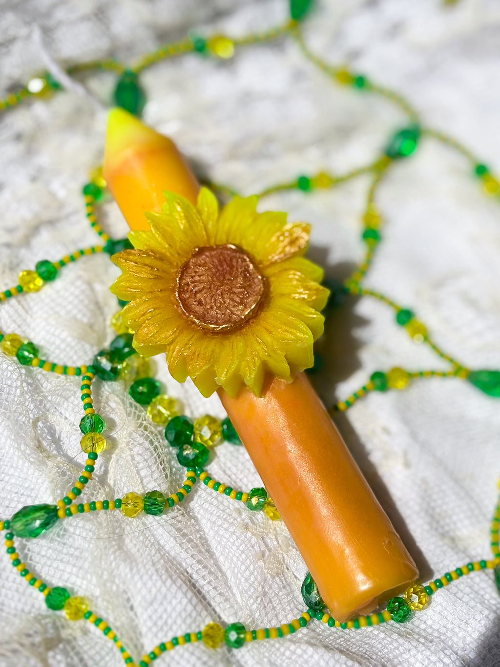 Sunflower Taper Candles for Oshun