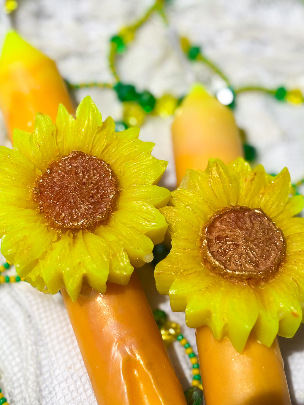 Sunflower Taper Candles for Oshun