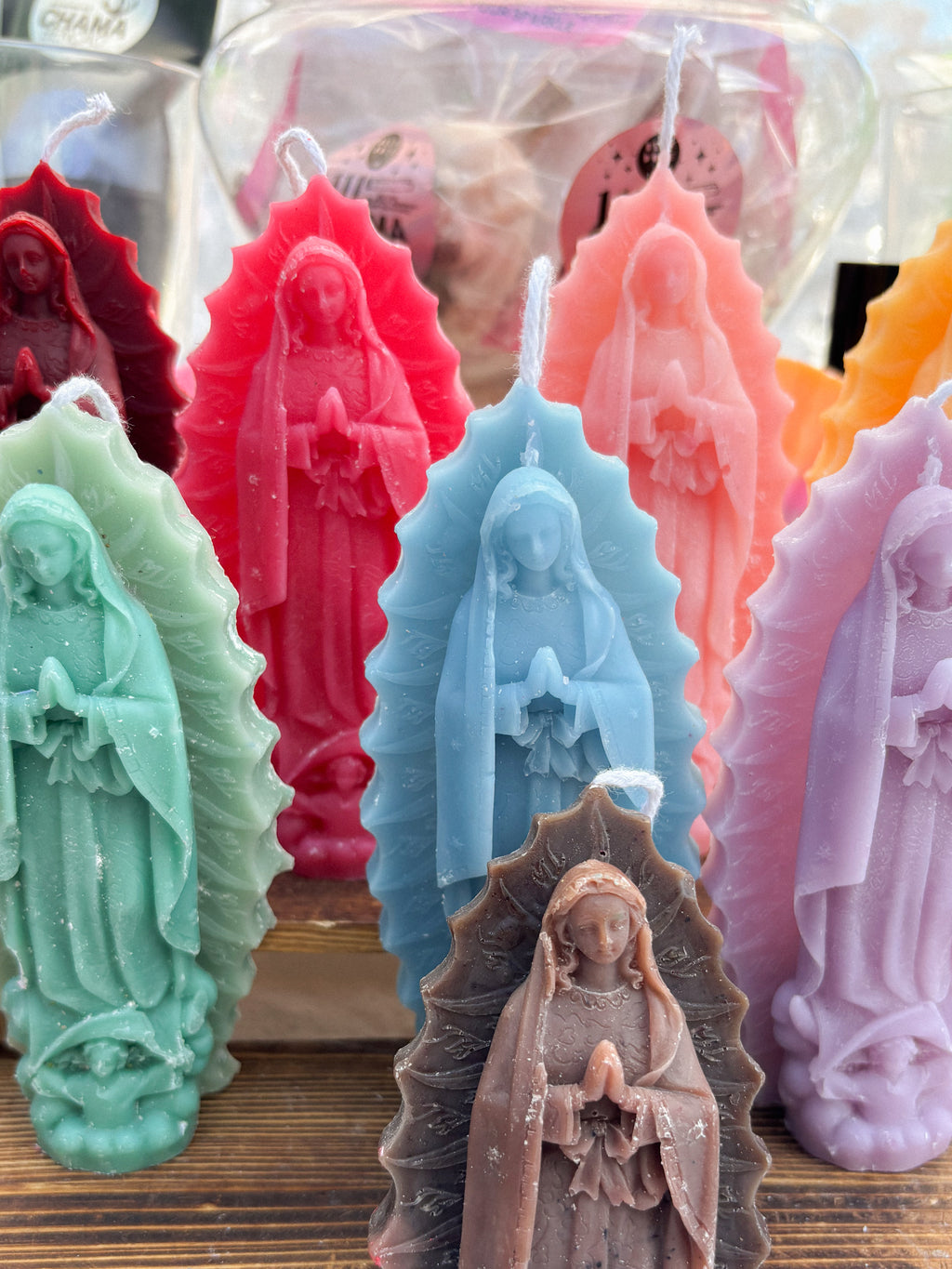 Seasonal Nossa Senhora market candles