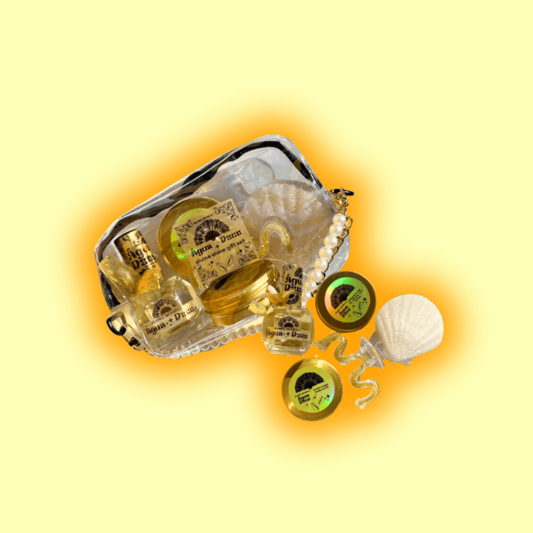 Divine Shine Água Doce Perfume + Bath Body Gift Set