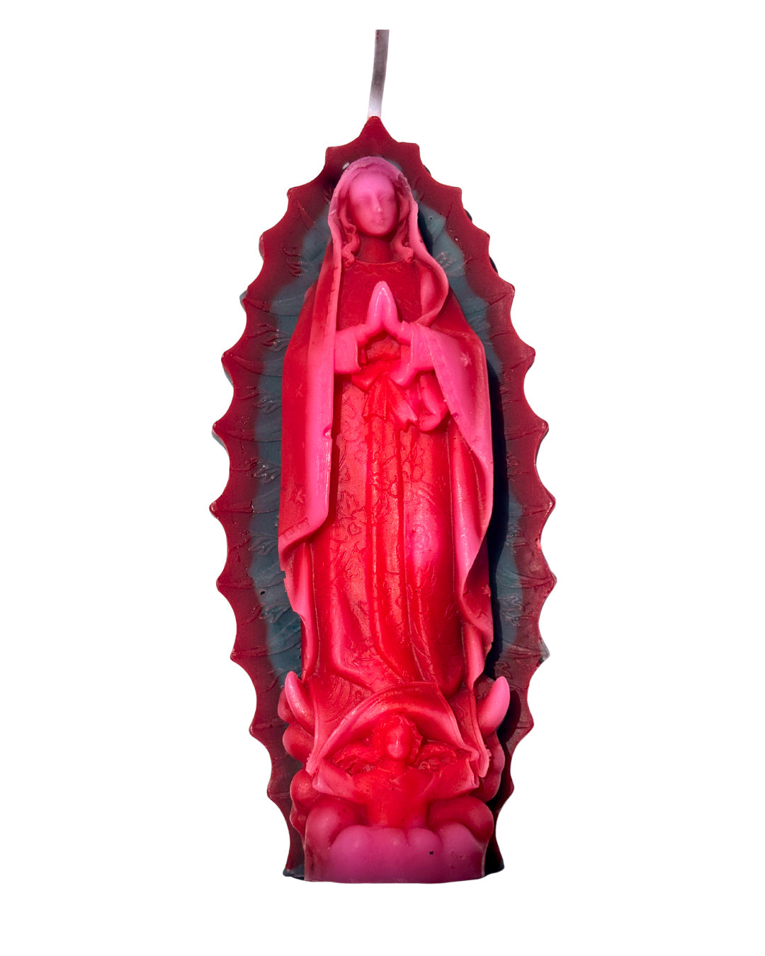 3 Color Our Lady of Guadalupe Candle